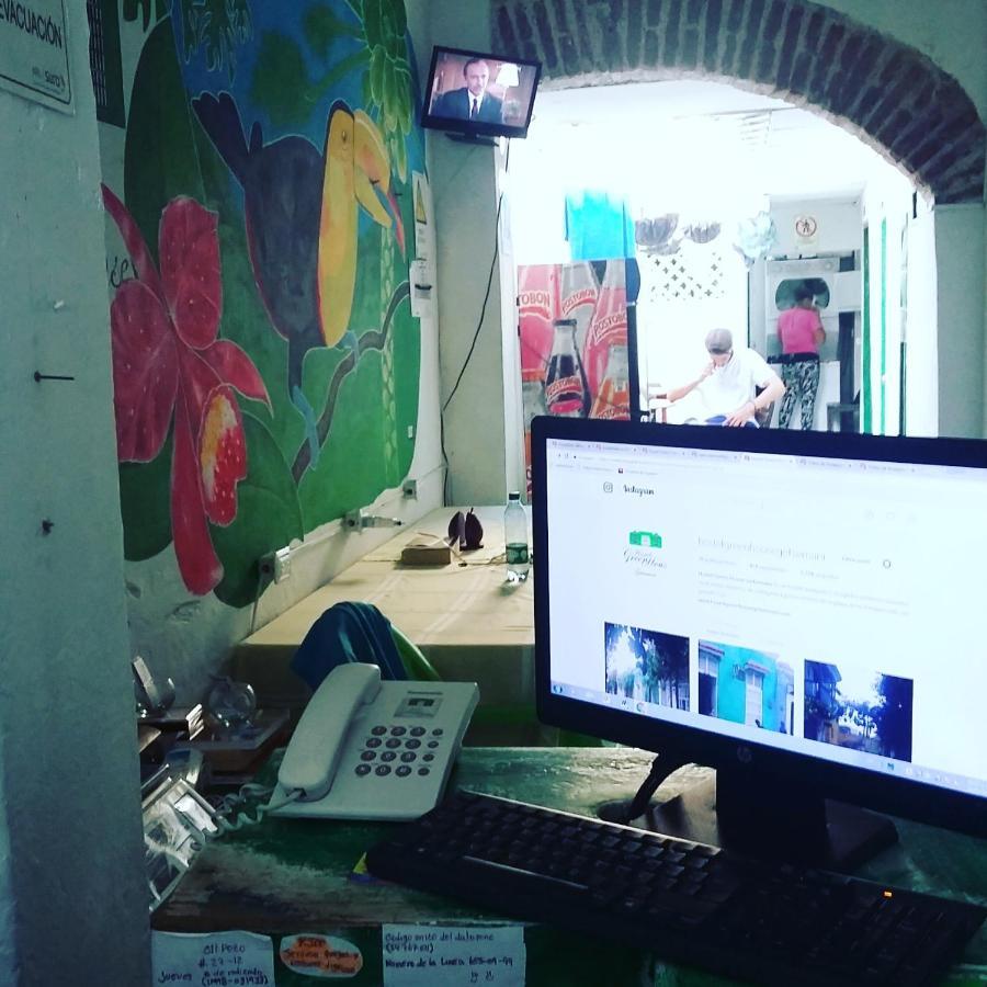 Hostel Green House Getsemani Cartagena ภายนอก รูปภาพ